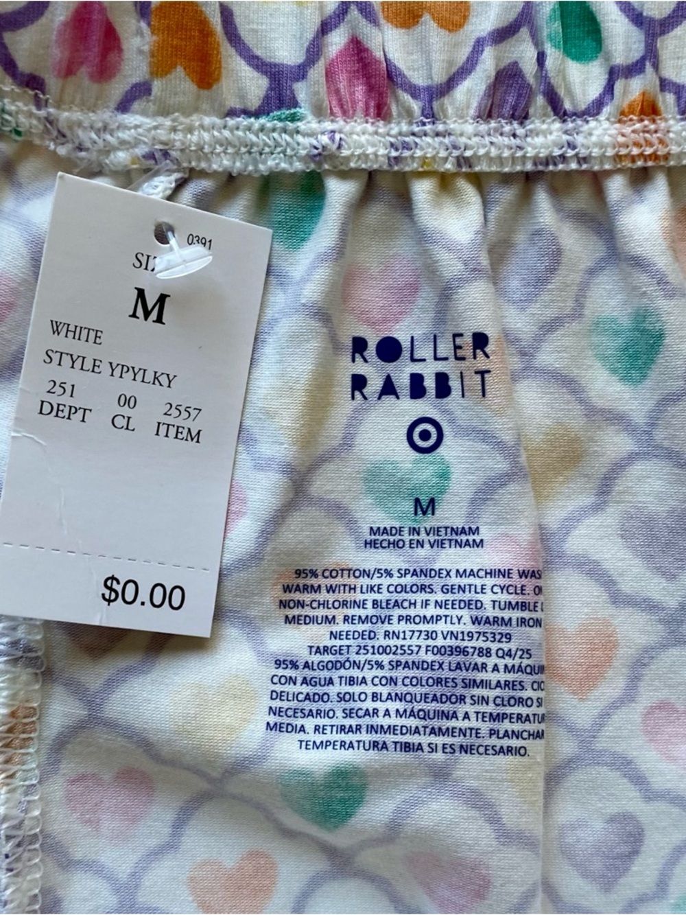 Roller Rabbit X Target Geo Hearts Short Pajama Set NWT - Picture 13 of 16